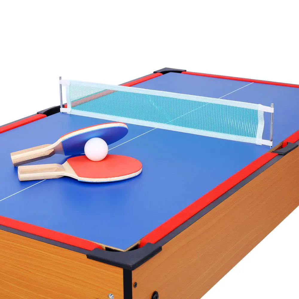 5-In-1 Multi-Game Tables - Billiards, Push Hockey, Foosball, Ping Pong and Basketball Perfect for Home Practice