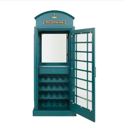 English Phone Booth Bar Cabinet | RAM Game Room