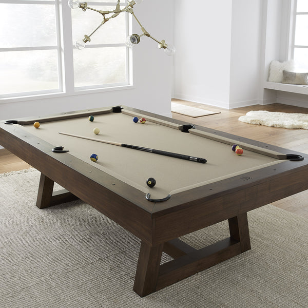 The Aiden 8' Slate Pool Table | Solid Wood Billiard Table with Wool Blend Felt