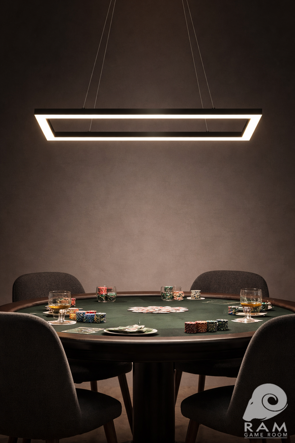 47" Rectangular LED Game Table Light | Ram Game Room