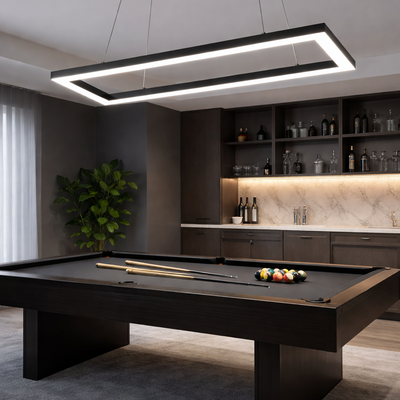 47" Rectangular LED Game Table Light | Ram Game Room