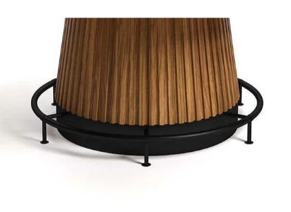 RAM Prohibition 60-inch matte walnut poker table with optional foot rail