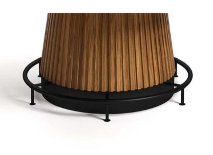 RAM Prohibition 60-inch matte walnut poker table with optional foot rail