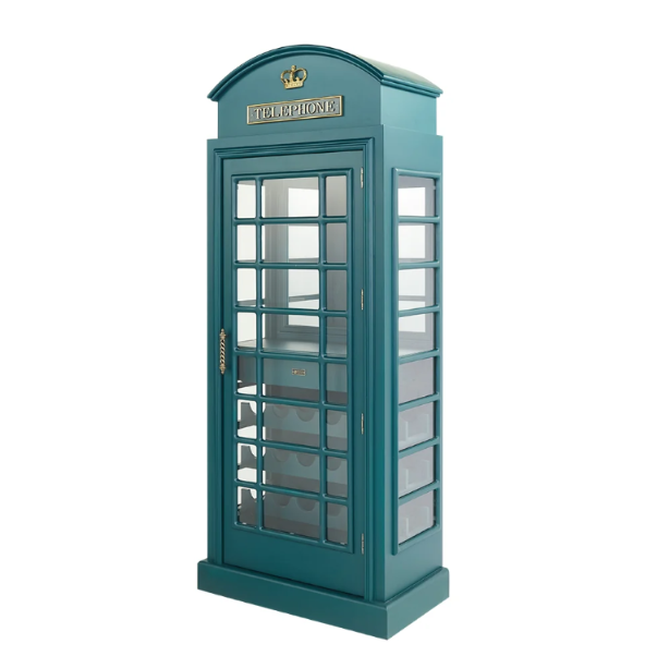 English Phone Booth Bar Cabinet | RAM Game Room
