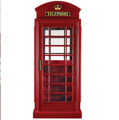 English Phone Booth Bar Cabinet | RAM Game Room