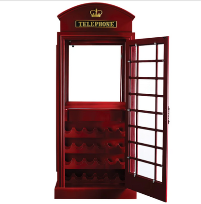 English Phone Booth Bar Cabinet | RAM Game Room
