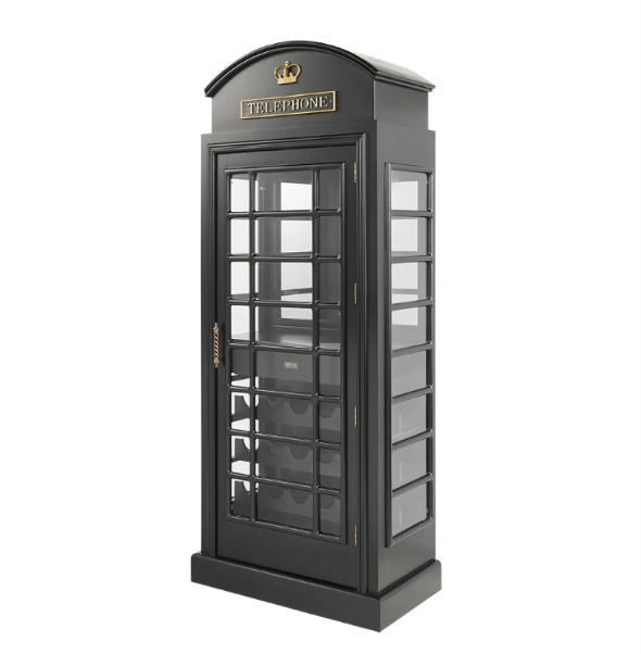English Phone Booth Bar Cabinet | RAM Game Room