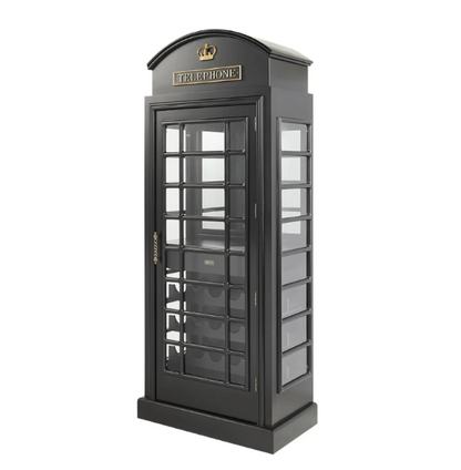 English Phone Booth Bar Cabinet | RAM Game Room