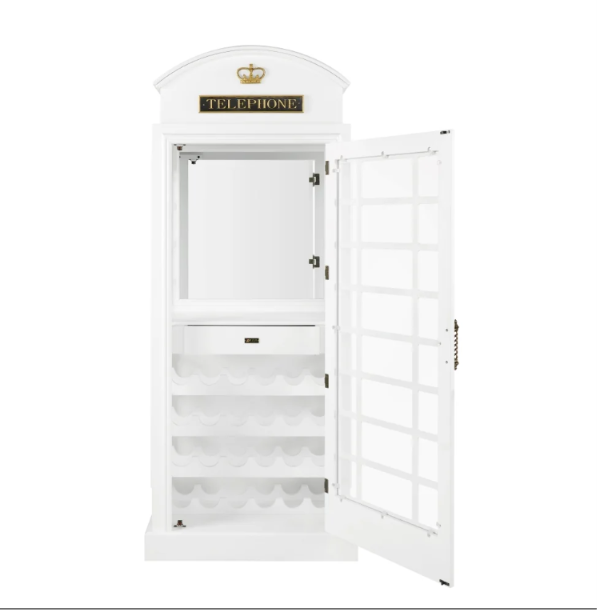 English Phone Booth Bar Cabinet | RAM Game Room