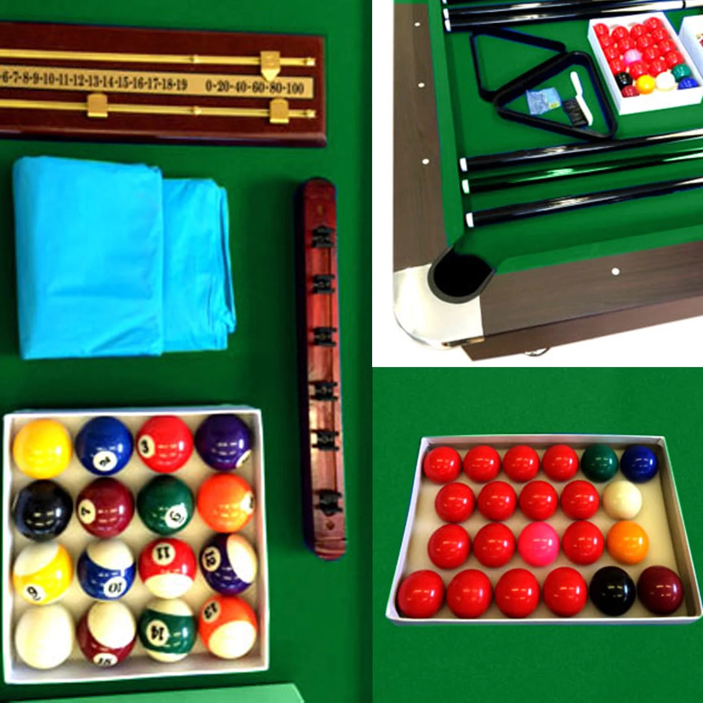 Pool Table 8 Feet Full Optional – Vintage Green