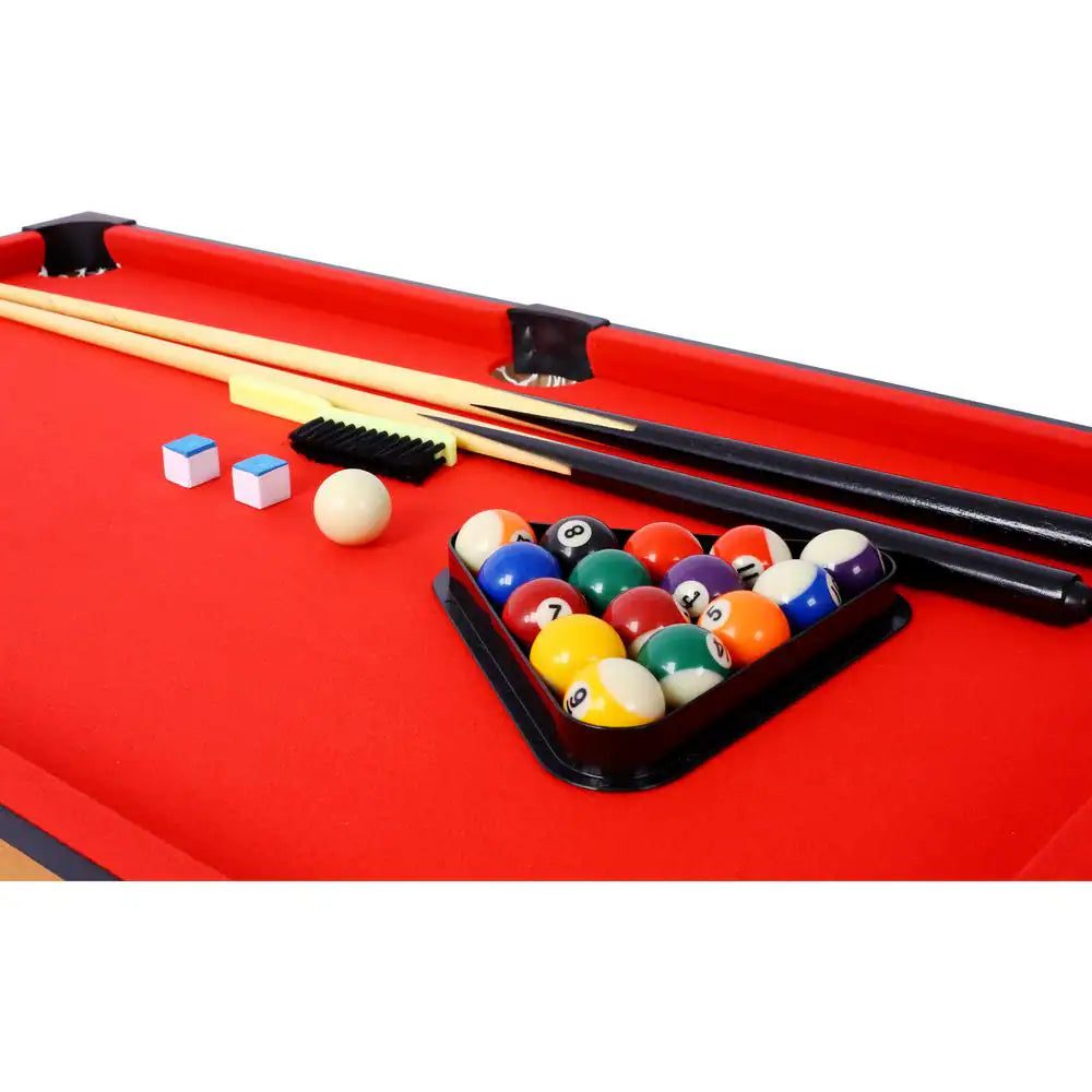 5-In-1 Multi-Game Tables - Billiards, Push Hockey, Foosball, Ping Pong and Basketball Perfect for Home Practice