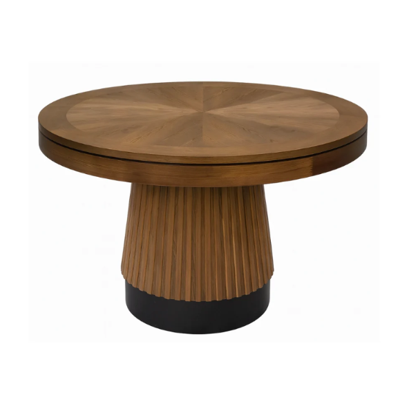 RAM Prohibition 48-inch poker and dining table in matte Walnut.