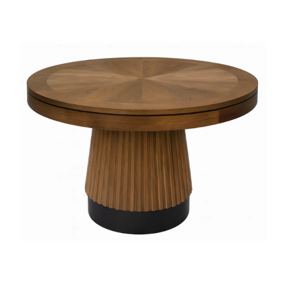 RAM Prohibition 48-inch poker and dining table in matte Walnut.