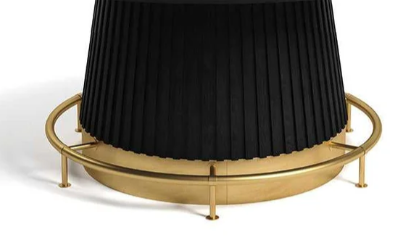 RAM Prohibition 60-inch matte black poker table with optional foot rail