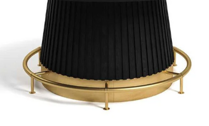 RAM Prohibition 60-inch matte black poker table with optional foot rail