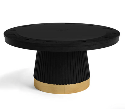 RAM Prohibition 60-inch table in matte black with optional dining top