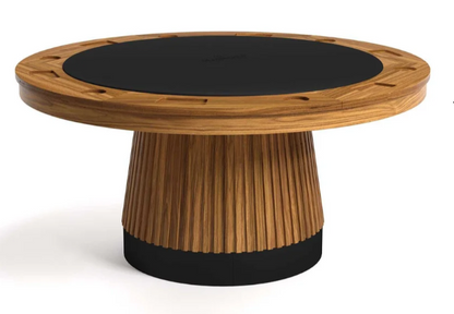 Prohibition poker table shown in a luxury residential game room