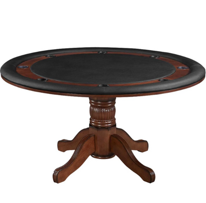RAM Pub Series 60-inch poker and dining table in Chestnut