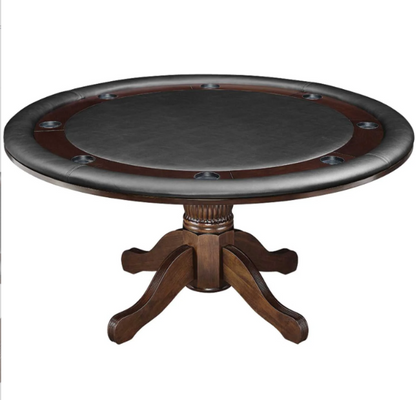 RAM Pub Series 60-inch poker and dining table in Cappuccino