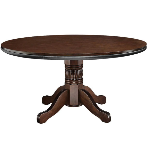 Pub Series round game table with concealed storage