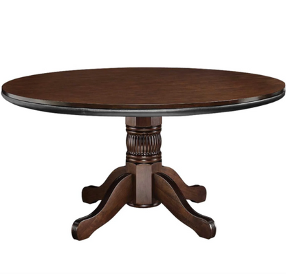 Pub Series round game table with concealed storage